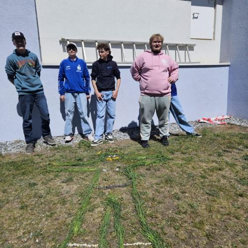 Kunstunterricht im Freien